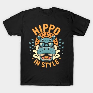 Hippo In Style T-Shirt